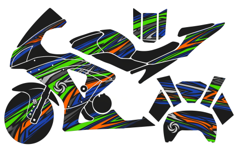 etapes fabrication kit deco moto personnalise