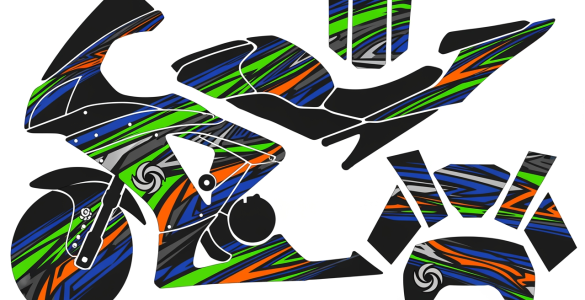 etapes fabrication kit deco moto personnalise