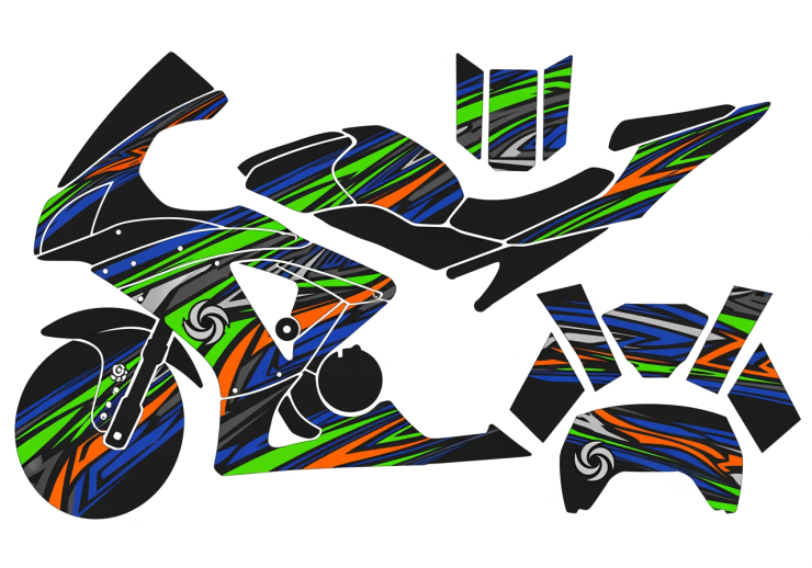 etapes fabrication kit deco moto personnalise